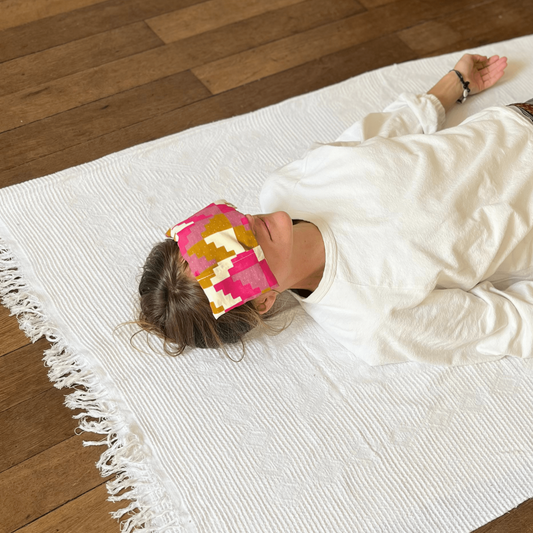 Eye pillow coussin relaxant pour les yeux français