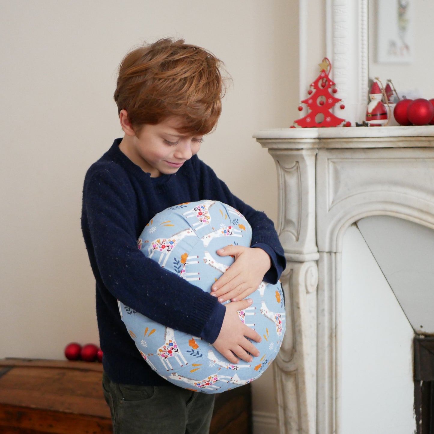 Coussin de méditation et yoga pour enfant Ekrin aux motifs girafes