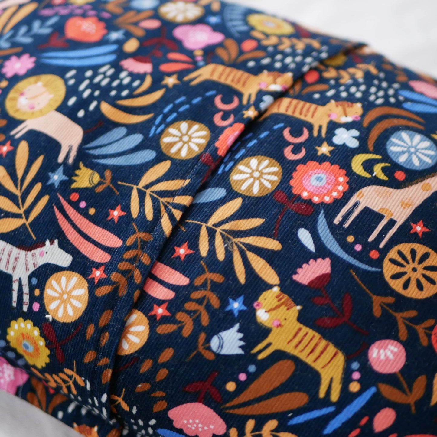 Fermeture coussin déco animaux sauvages enfant Ekrin