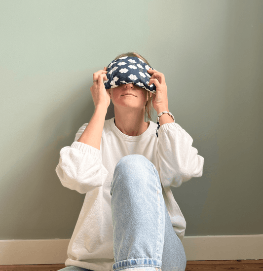 Eye pillow nuages fait en France