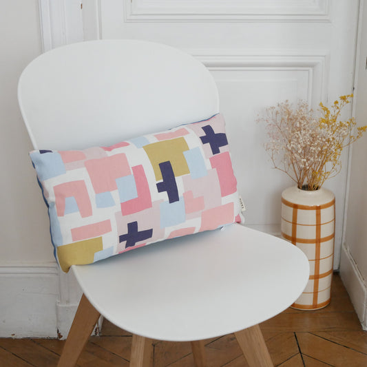 Coussin décoratif vitaminé fabrication française Atelier Ekrin
